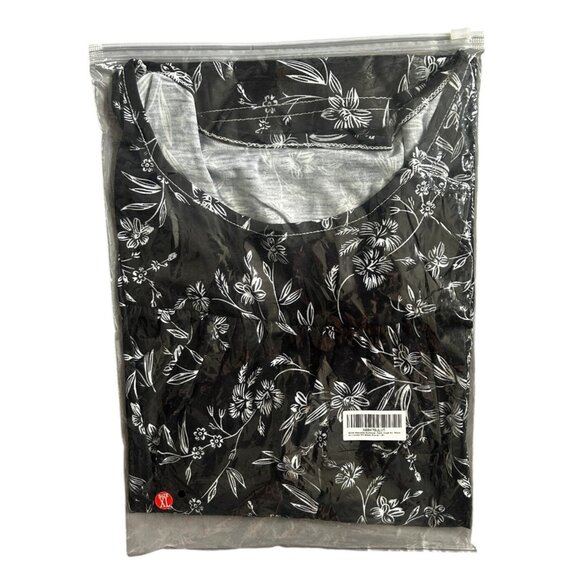 Women's Summer Loose Fit Sleeveless Tunic Blouse Lightweight Stretch Floral XL - Picture 5 of 9